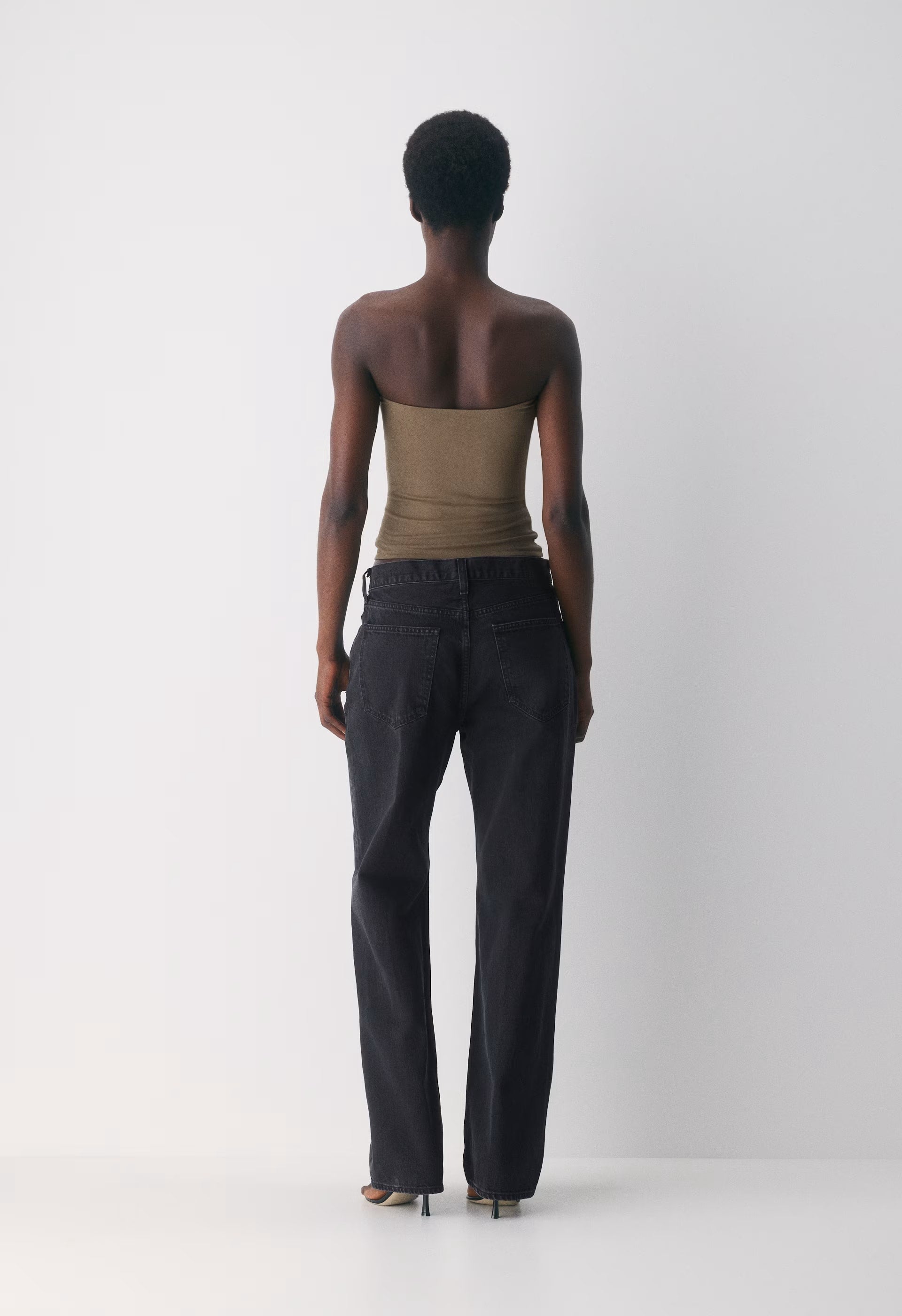 Casual Contour Hi-Hip Tube Top - FOLIO TAUPE