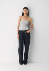 Casual Contour Hi-Hip Tube Top - HEATHER CHROME