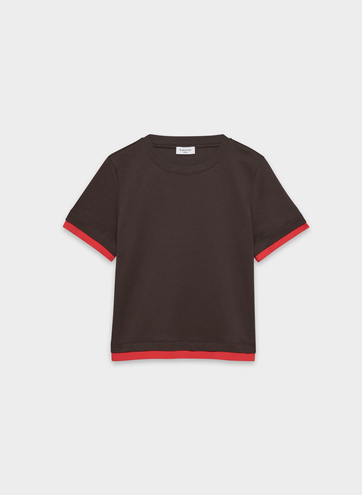 InterLock Cotton Function T-Shirt - R M BRWN/CHRRYBOMB RED