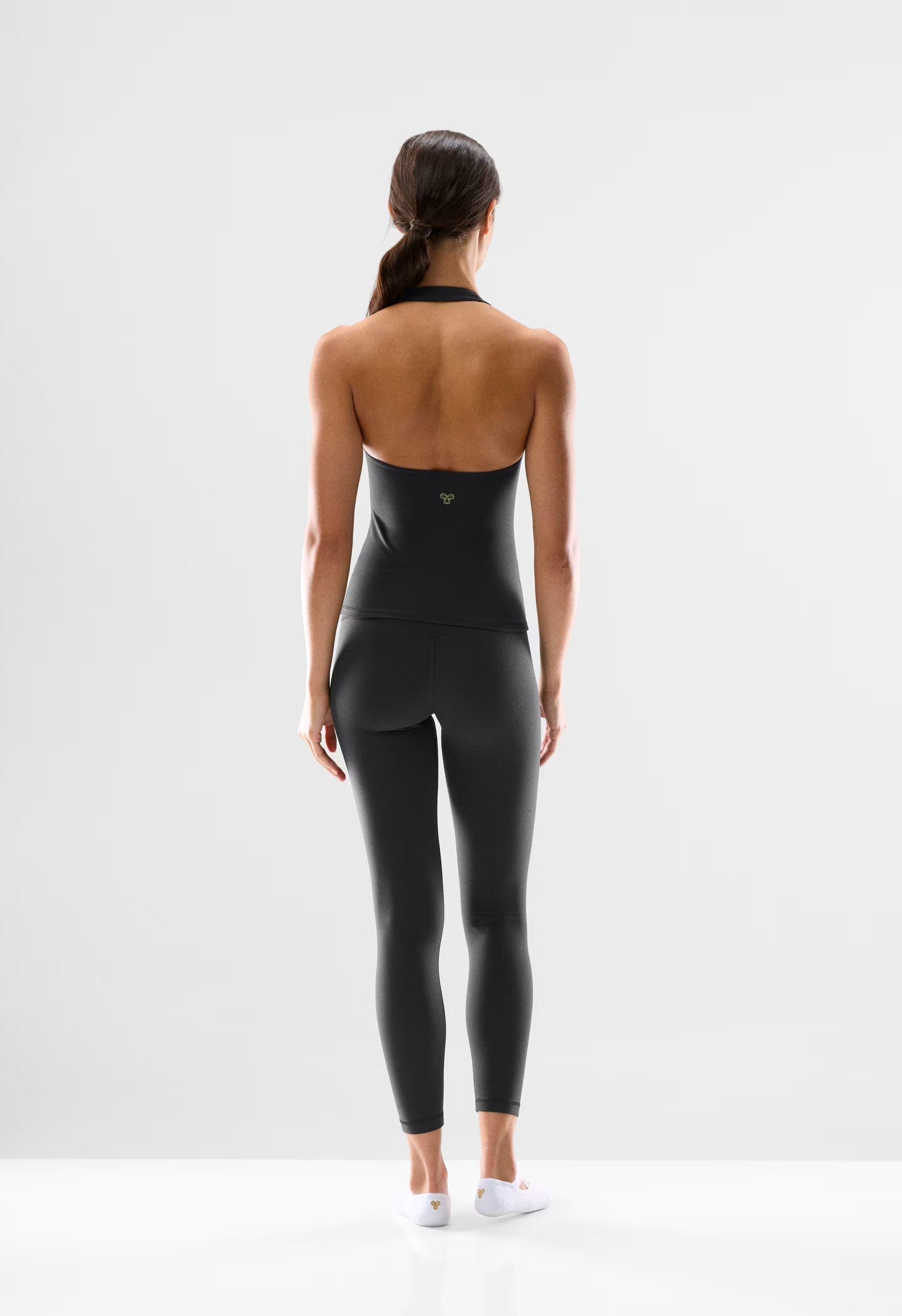 BUTTER Riley Halter Top - BLACK