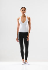 BUTTER Riley Halter Top - BRIGHT WHITE