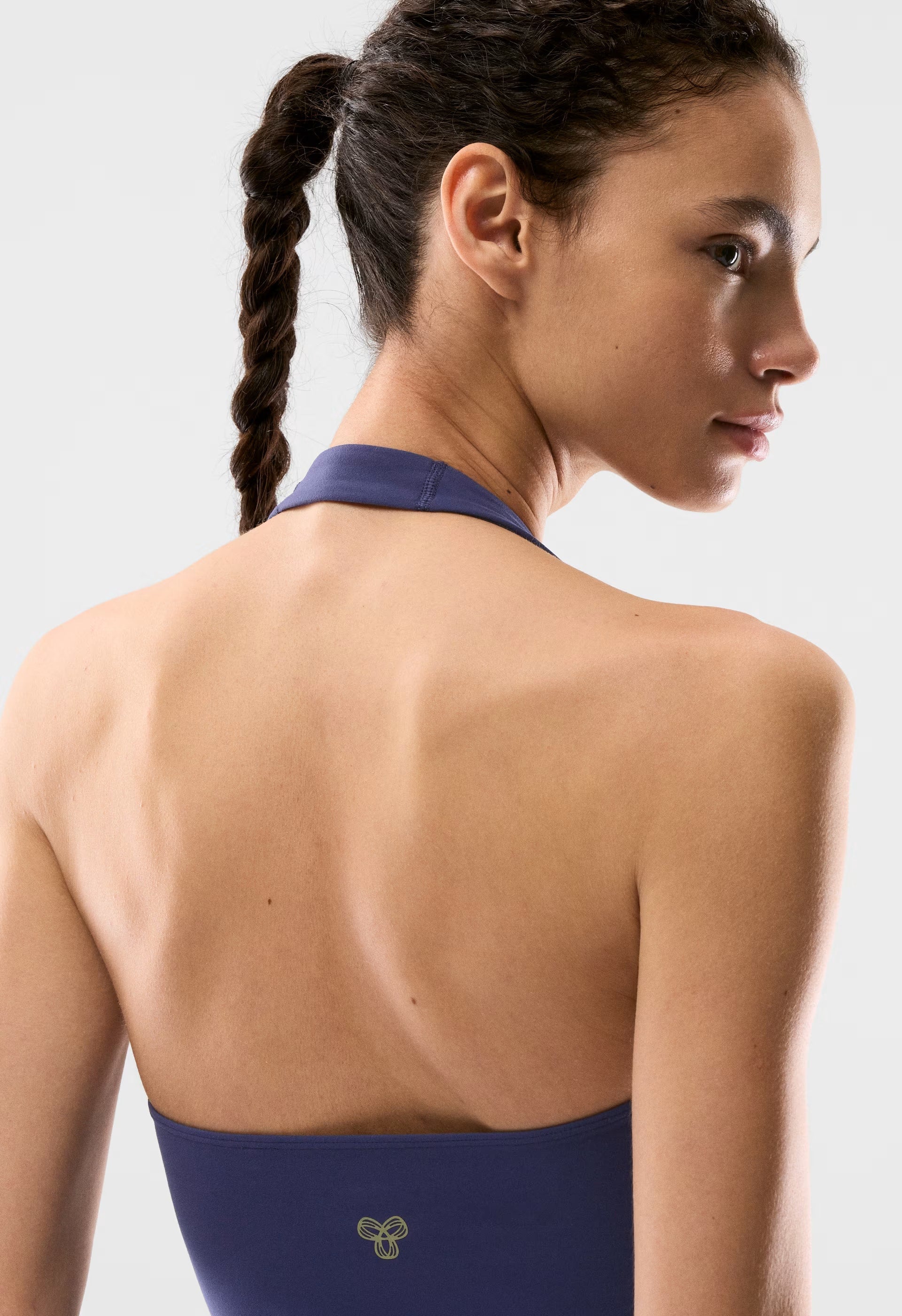 BUTTER Riley Halter Top - HARBOUR NAVY
