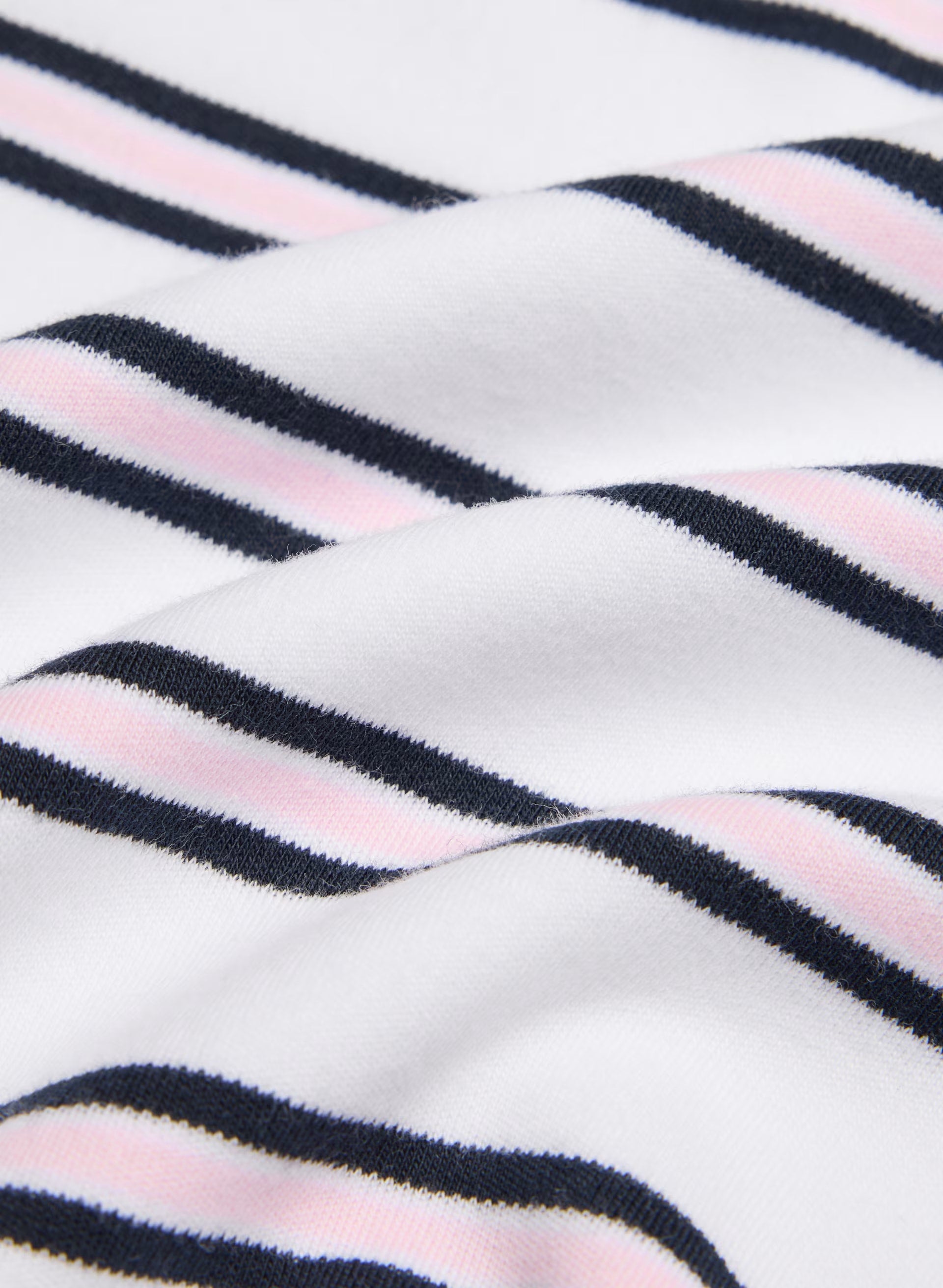 InterLock Cotton Eton Longsleeve - WHITE/ VILLA PINK