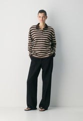 InterLock Cotton Eton Longsleeve - RCHMCHBRWN /LEMONADE