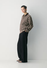 InterLock Cotton Eton Longsleeve - RCHMCHBRWN /LEMONADE