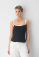 Original Contour Swoop Cami Tank - BLACK/WHITE