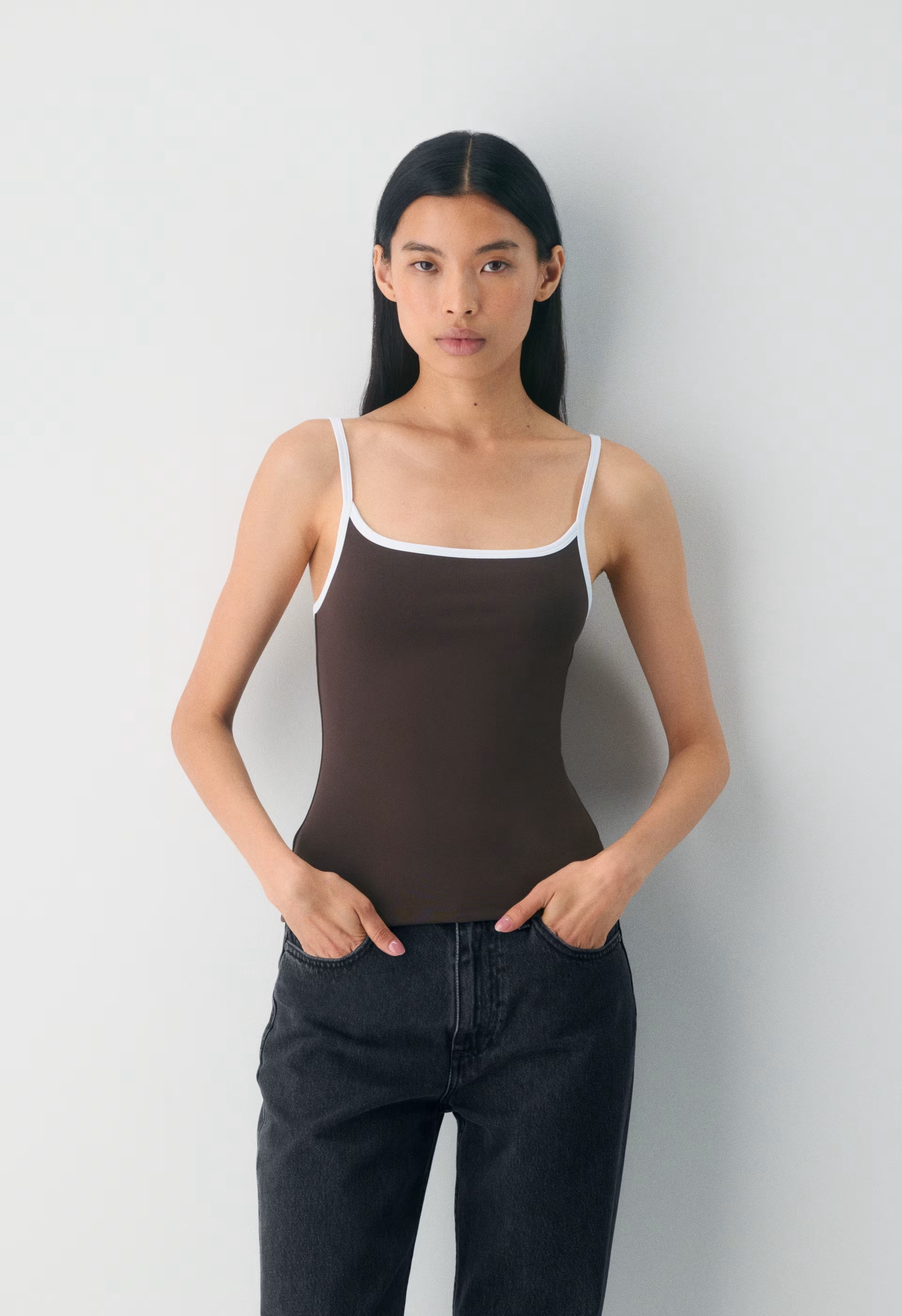 Original Contour Swoop Cami Tank - RCH MCH BRN/MTRPLS TP