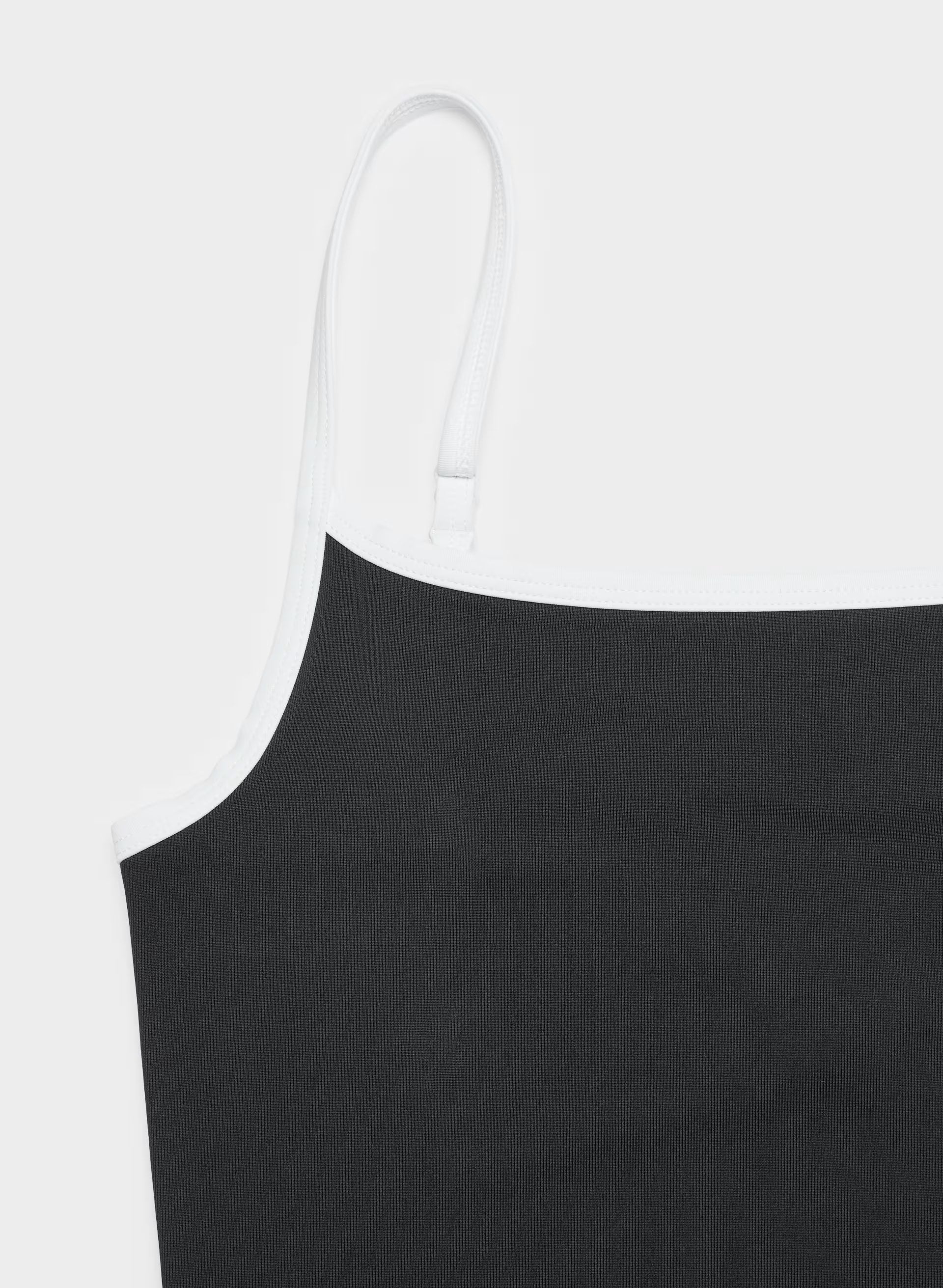Original Contour Swoop Cami Tank - BLACK /BRIGHT WHT