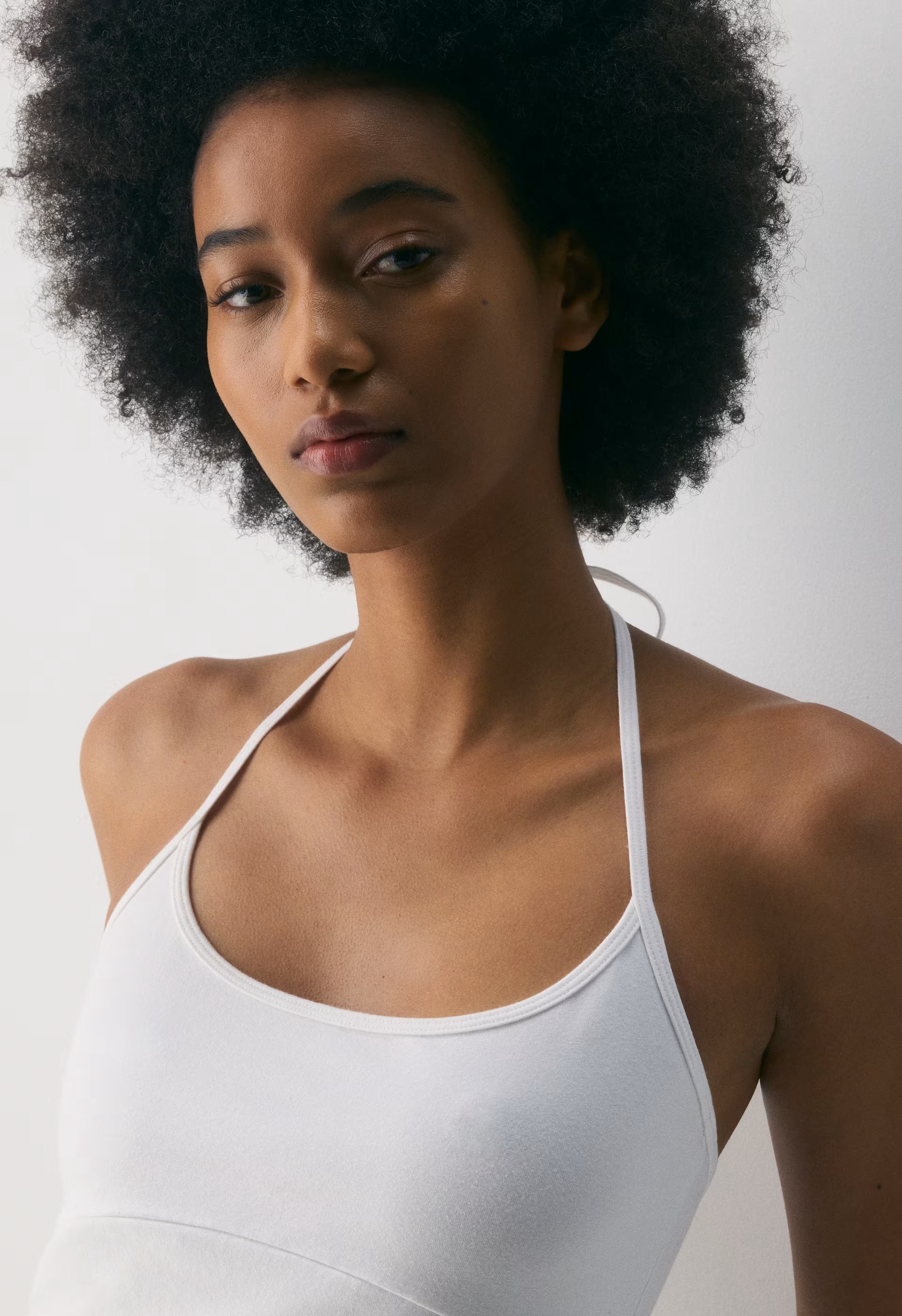 HomeStretch™ Smooth Deejay Halter Top - WHITE