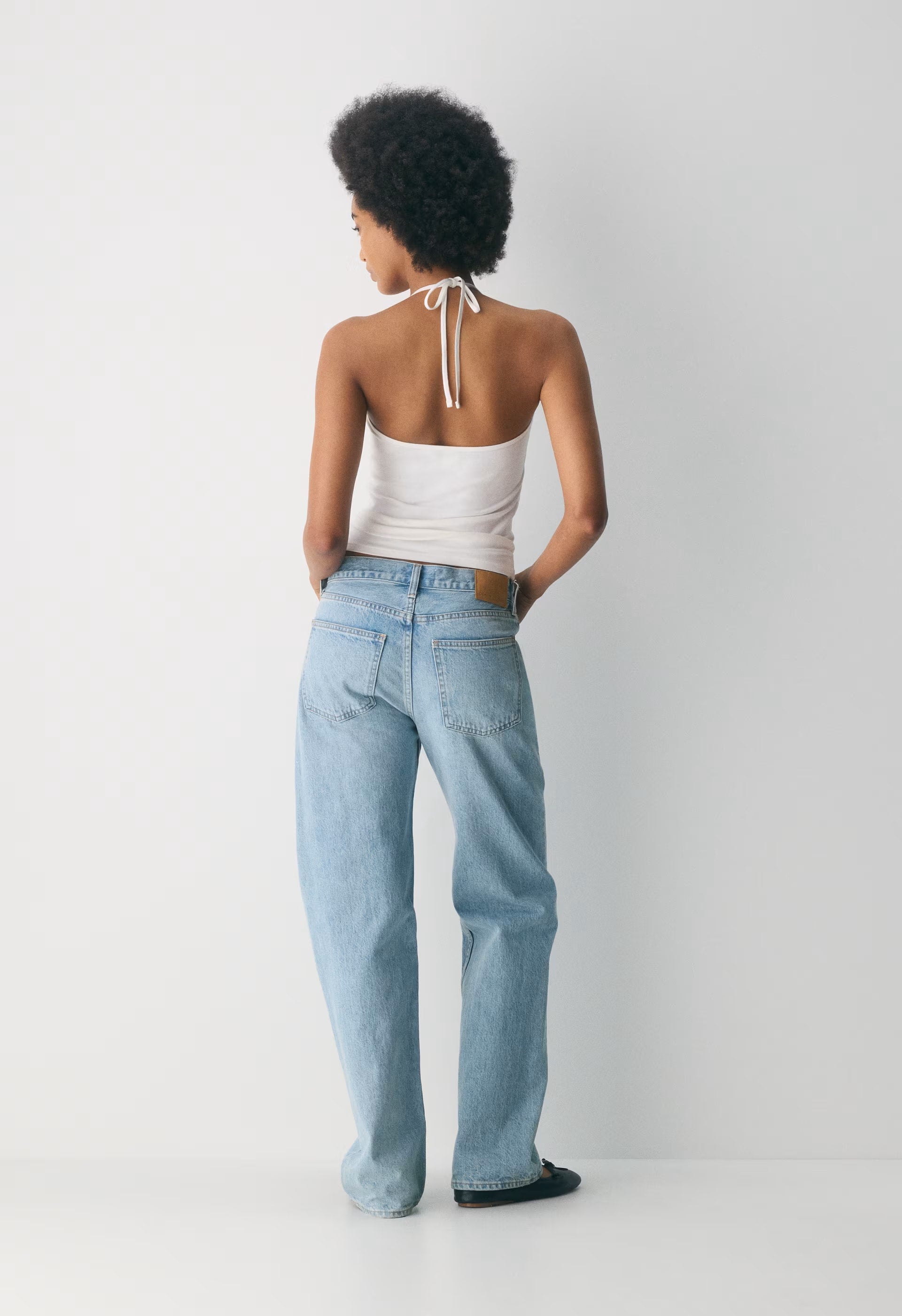 HomeStretch™ Smooth Deejay Halter Top - WHITE