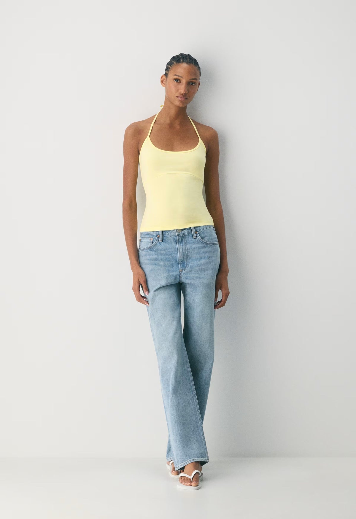 HomeStretch™ Smooth Deejay Halter Top - LEMONADE