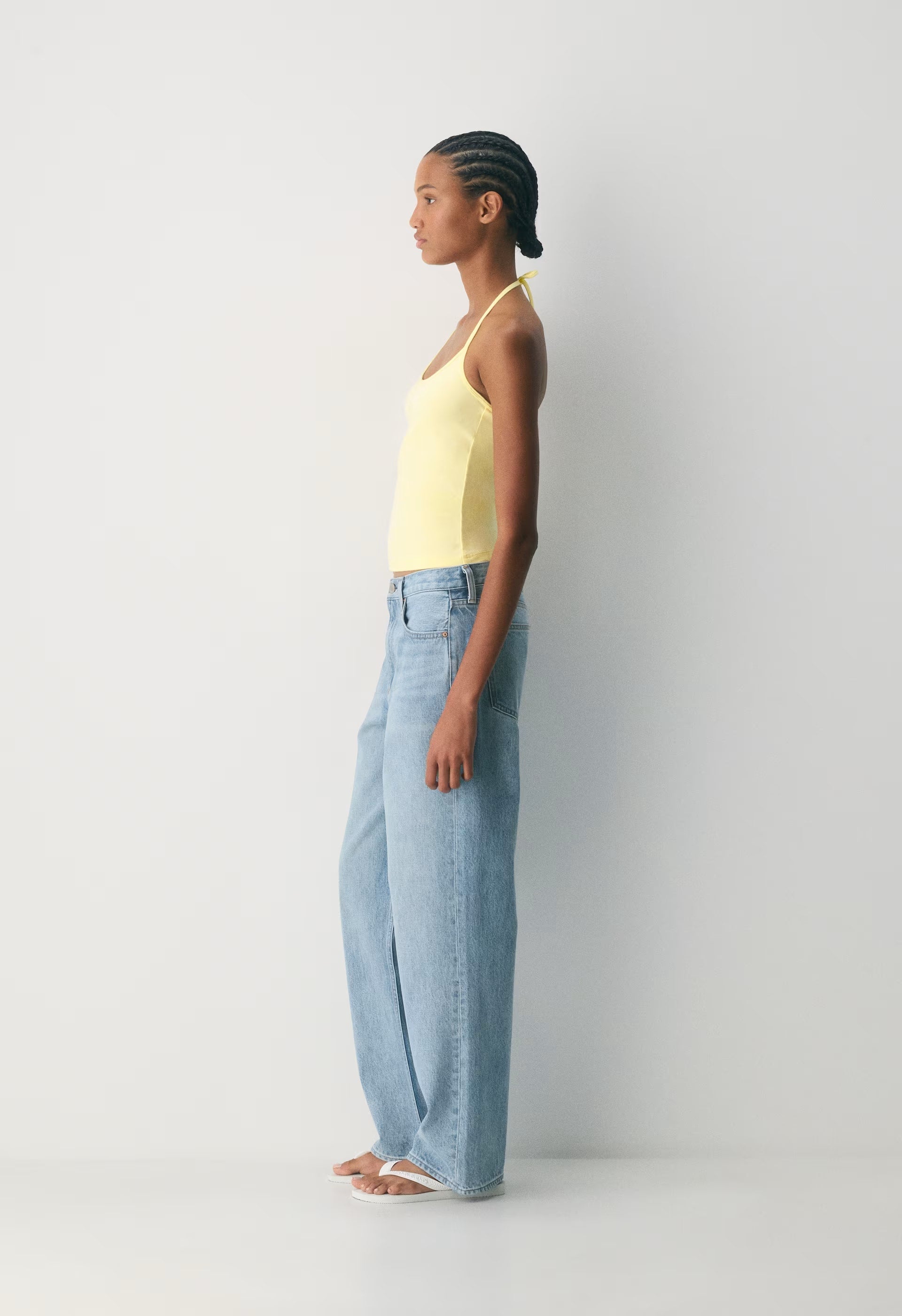 HomeStretch™ Smooth Deejay Halter Top - LEMONADE