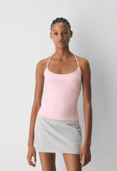 HomeStretch™ Smooth Deejay Halter Top - MILKSHAKE PINK