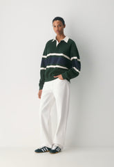 Mighty Cotton™ Lomu Polo - FIGTREE GRN/ADMIRAL