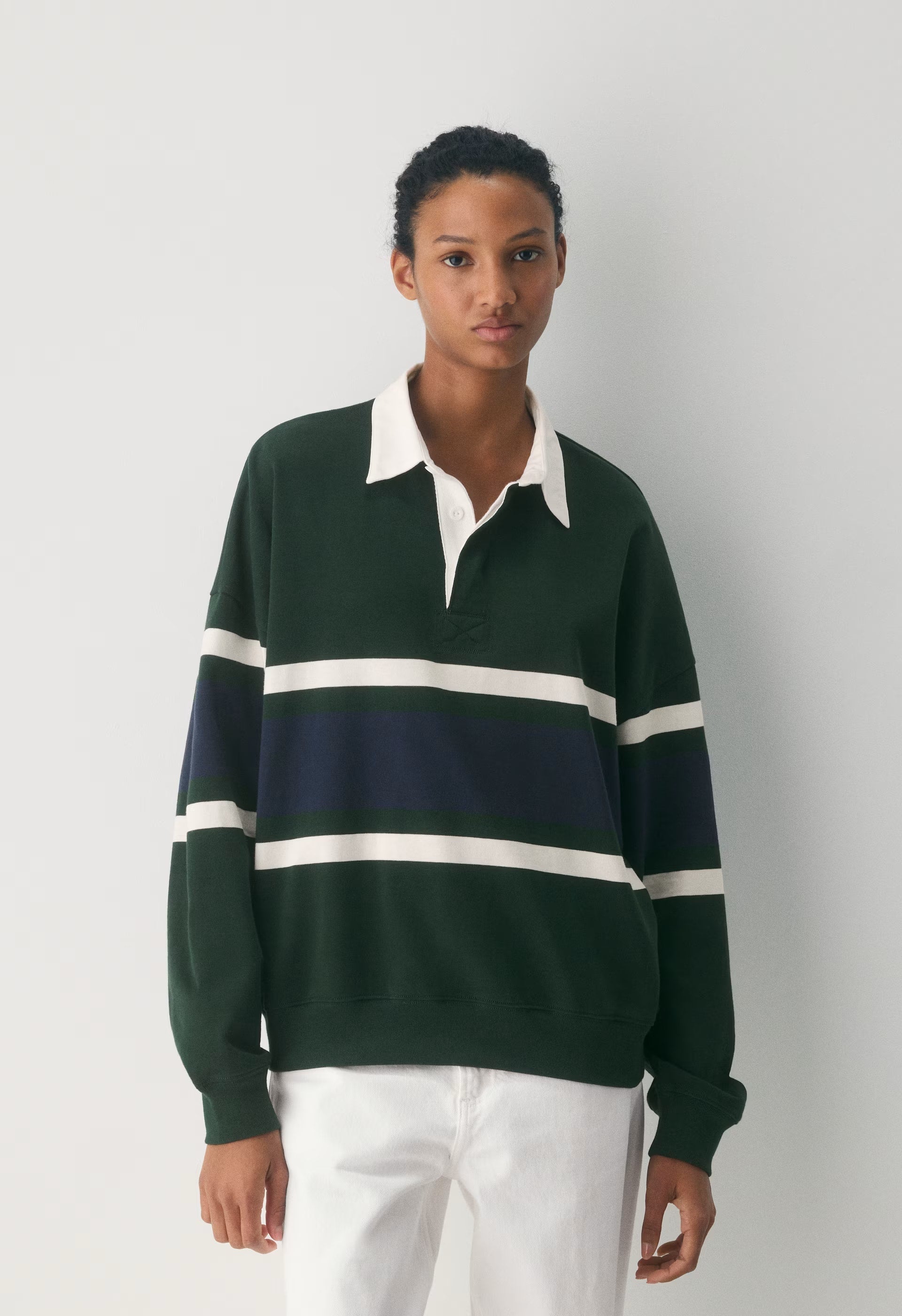 Mighty Cotton™ Lomu Polo - FIGTREE GRN/ADMIRAL