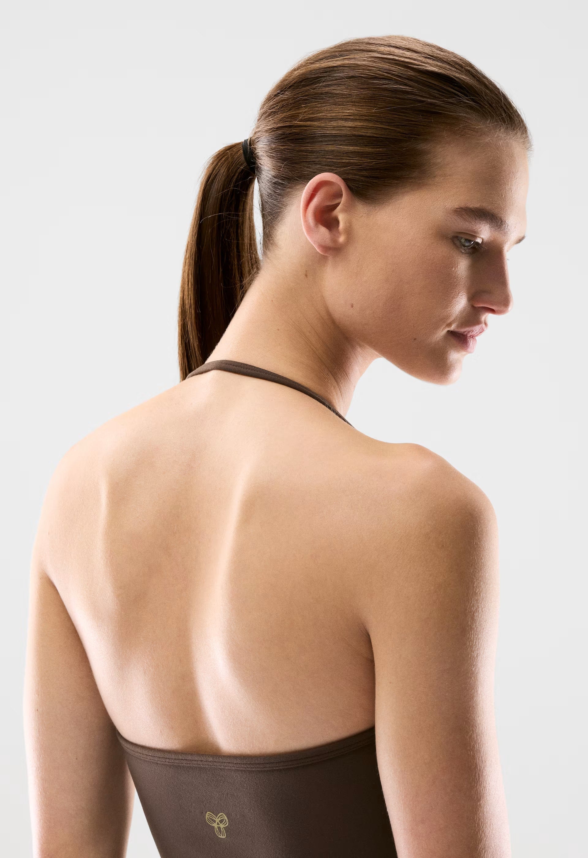 LIFE Essential Cami Halter Top - RICH MOCHA BROWN