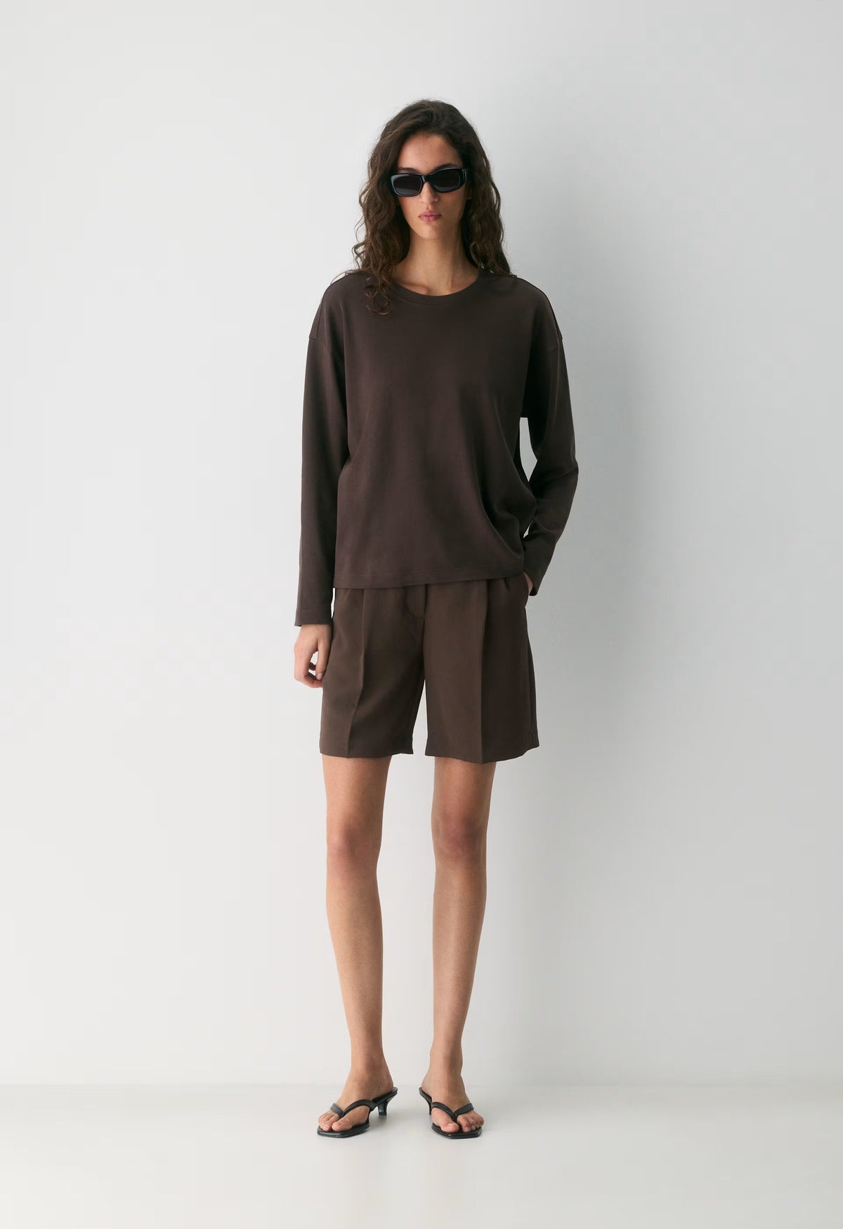 InterLock Cotton Steps Longsleeve - RICH MOCHA BROWN