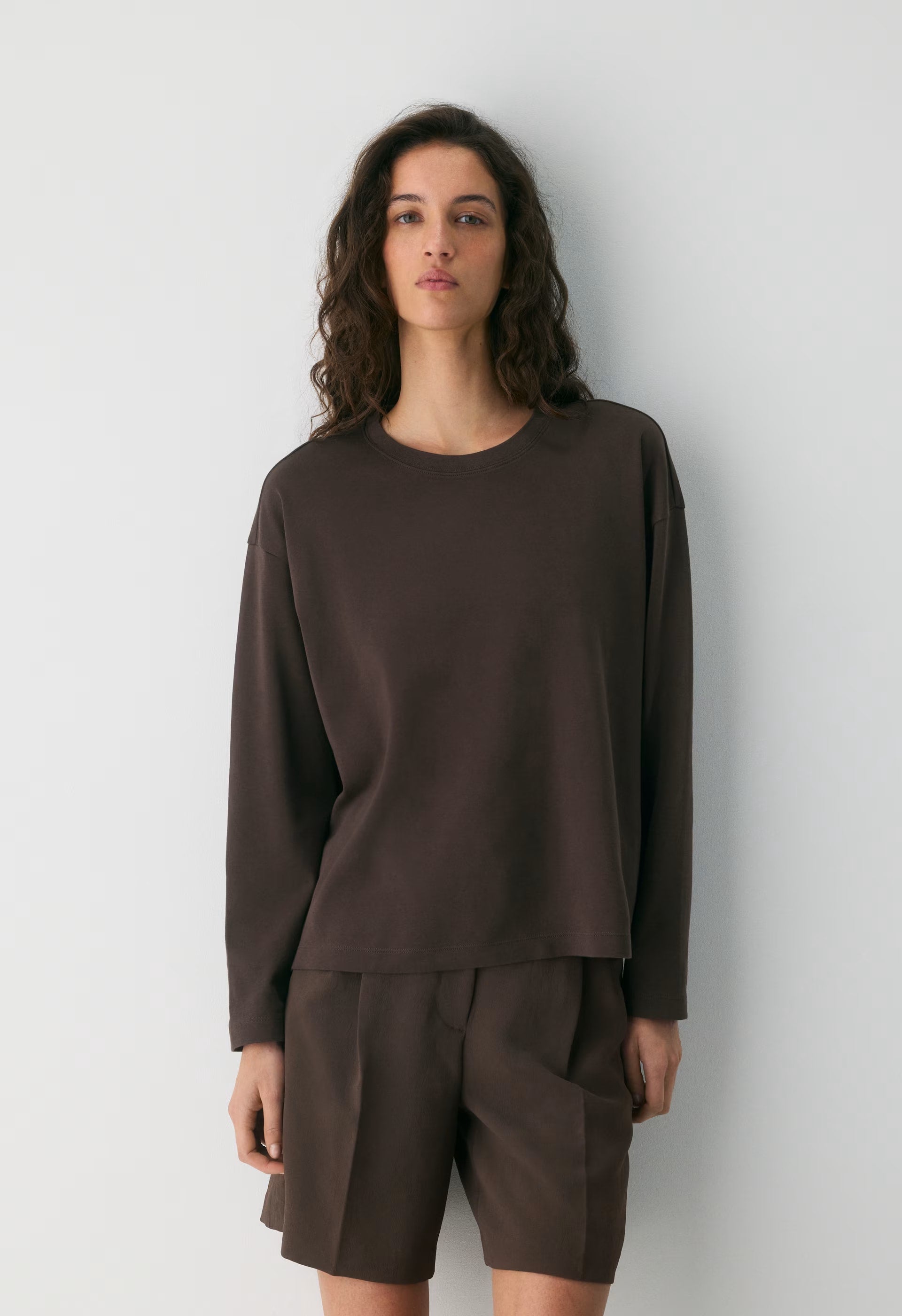 InterLock Cotton Steps Longsleeve - RICH MOCHA BROWN
