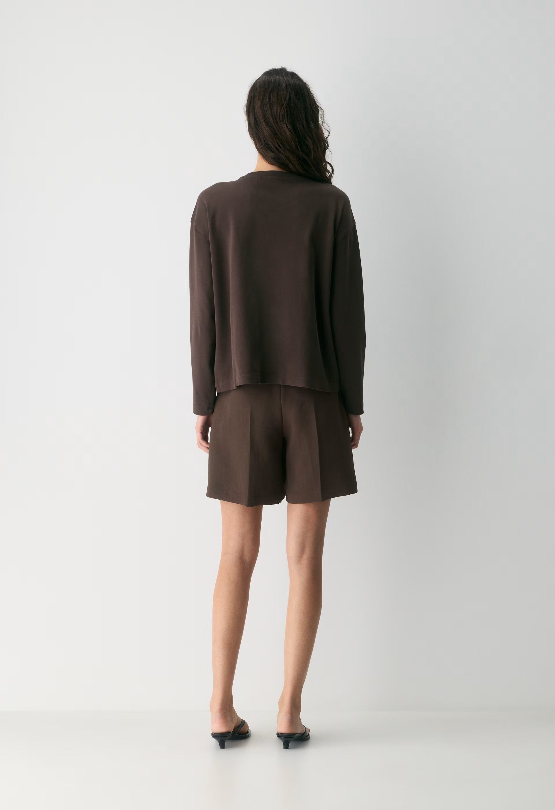 InterLock Cotton Steps Longsleeve - RICH MOCHA BROWN