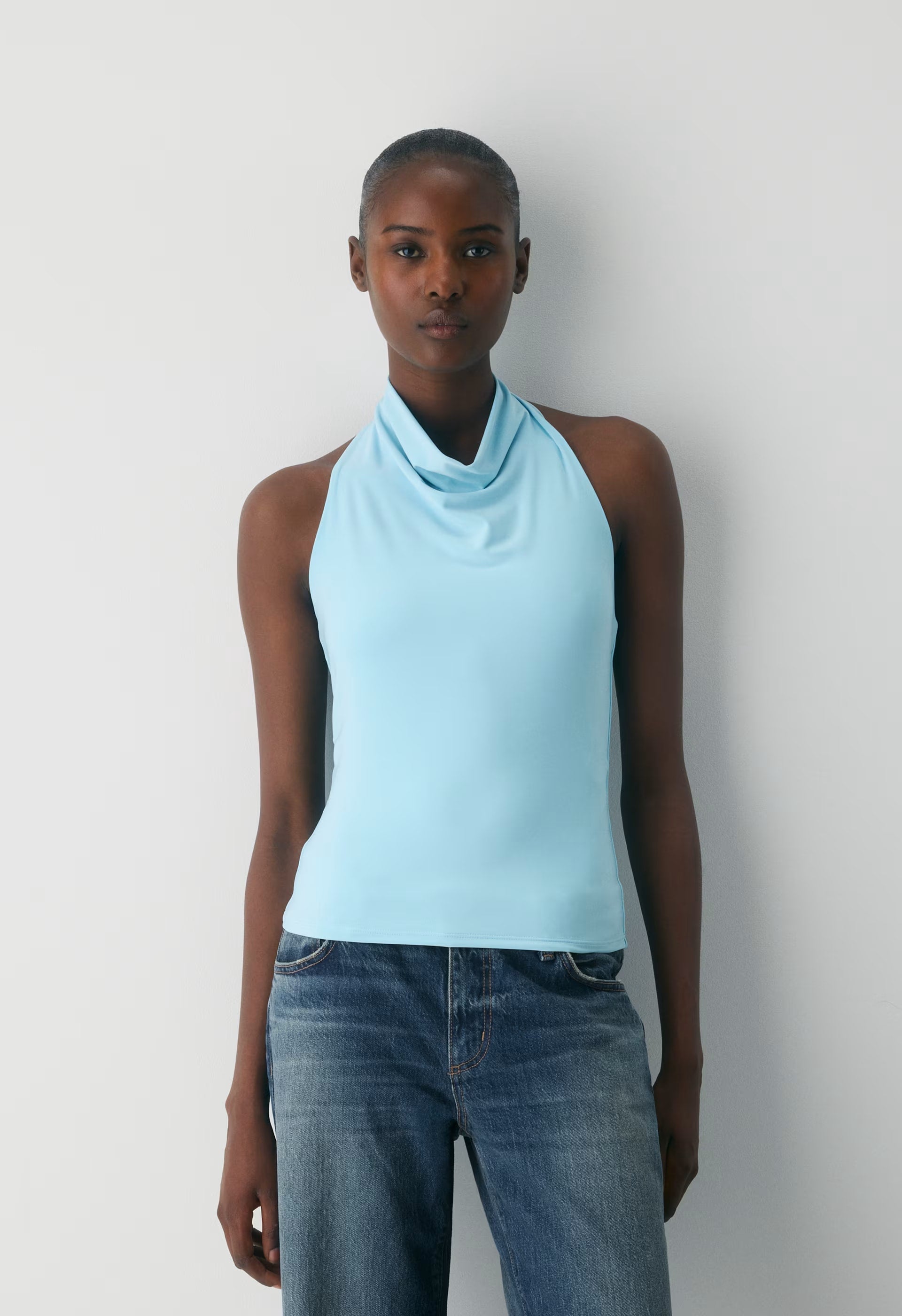 Smooth Matter™ Tower Halter Top - PANORAMA BLUE