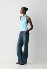 Smooth Matter™ Tower Halter Top - PANORAMA BLUE