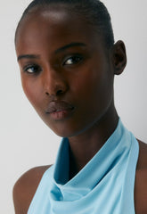Smooth Matter™ Tower Halter Top - PANORAMA BLUE