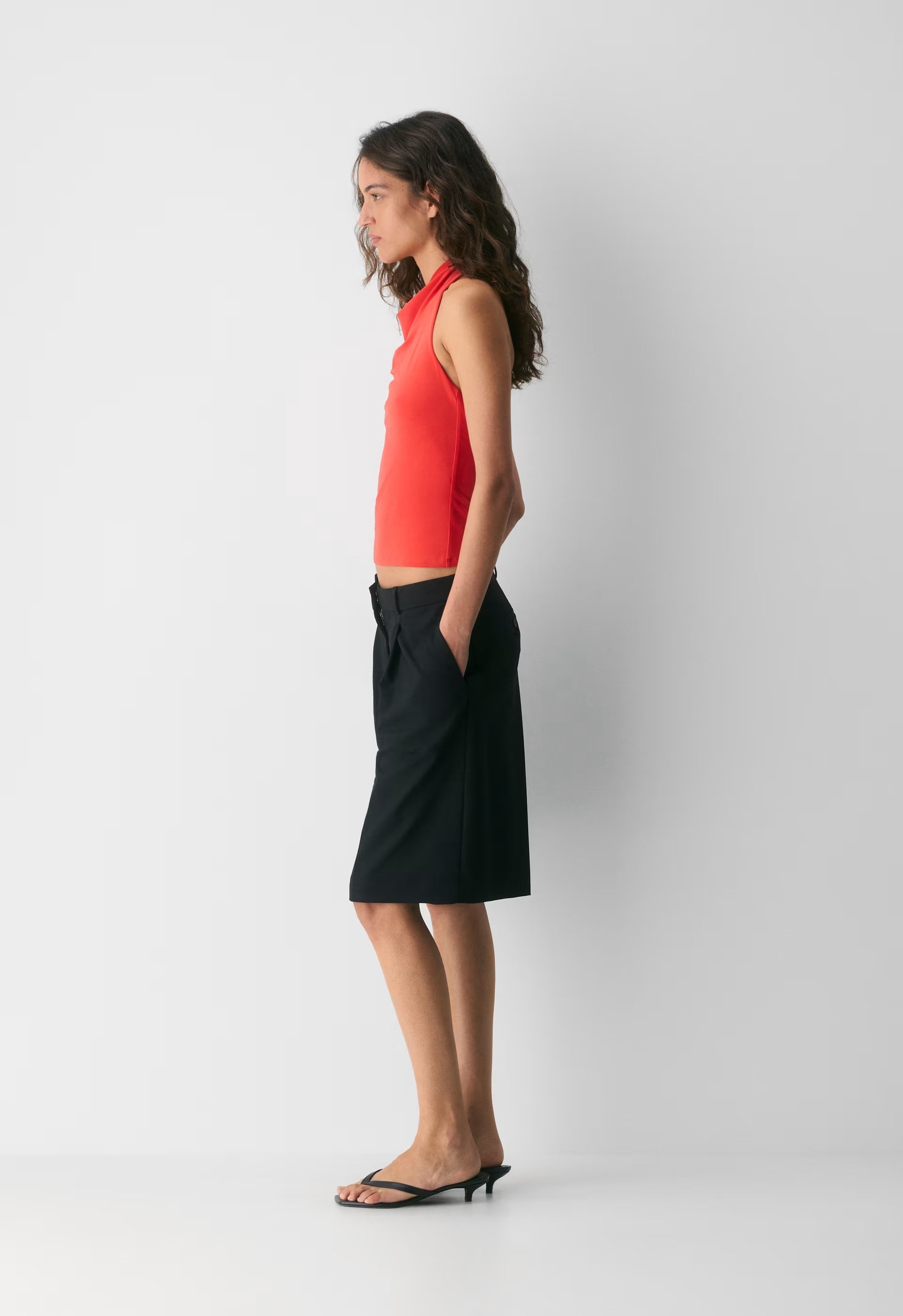 Smooth Matter™ Tower Halter Top - CHERRYBOMB RED