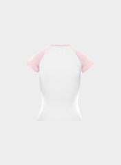 LIFE Plyo T-Shirt - BRIGHT WHT/ VILLA PINK