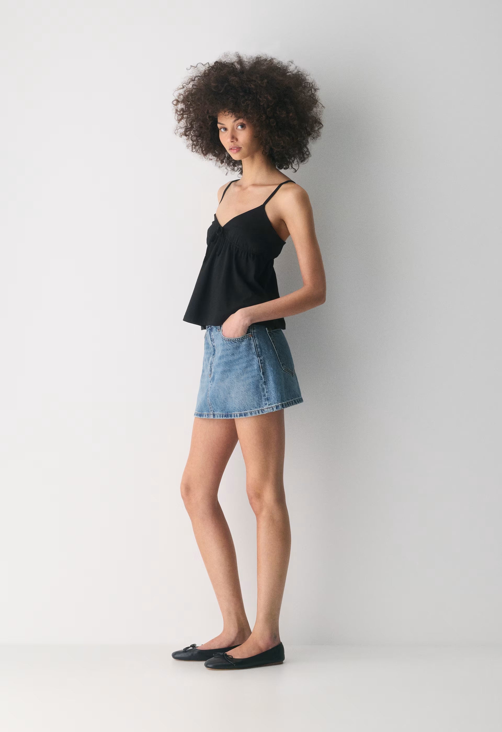 CottonWhisk™ Loulou Camisole - BLACK