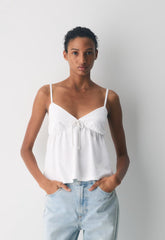 CottonWhisk™ Loulou Camisole - WHITE