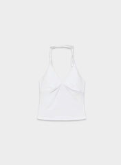 HomeStretch™ Smooth Slowjam Halter Top - WHITE