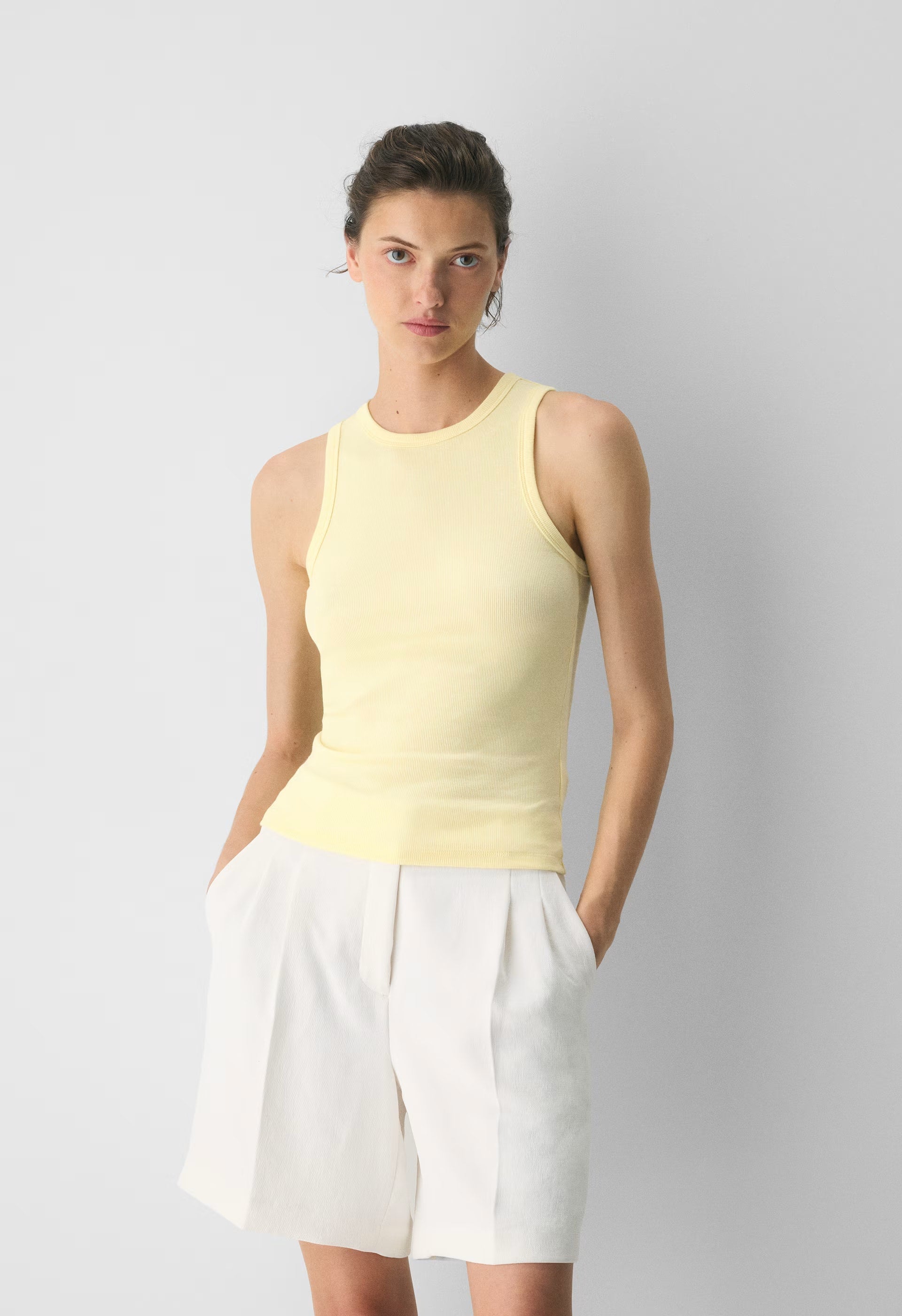 HomeStretch™ Rib Boombox Tank - LEMONADE