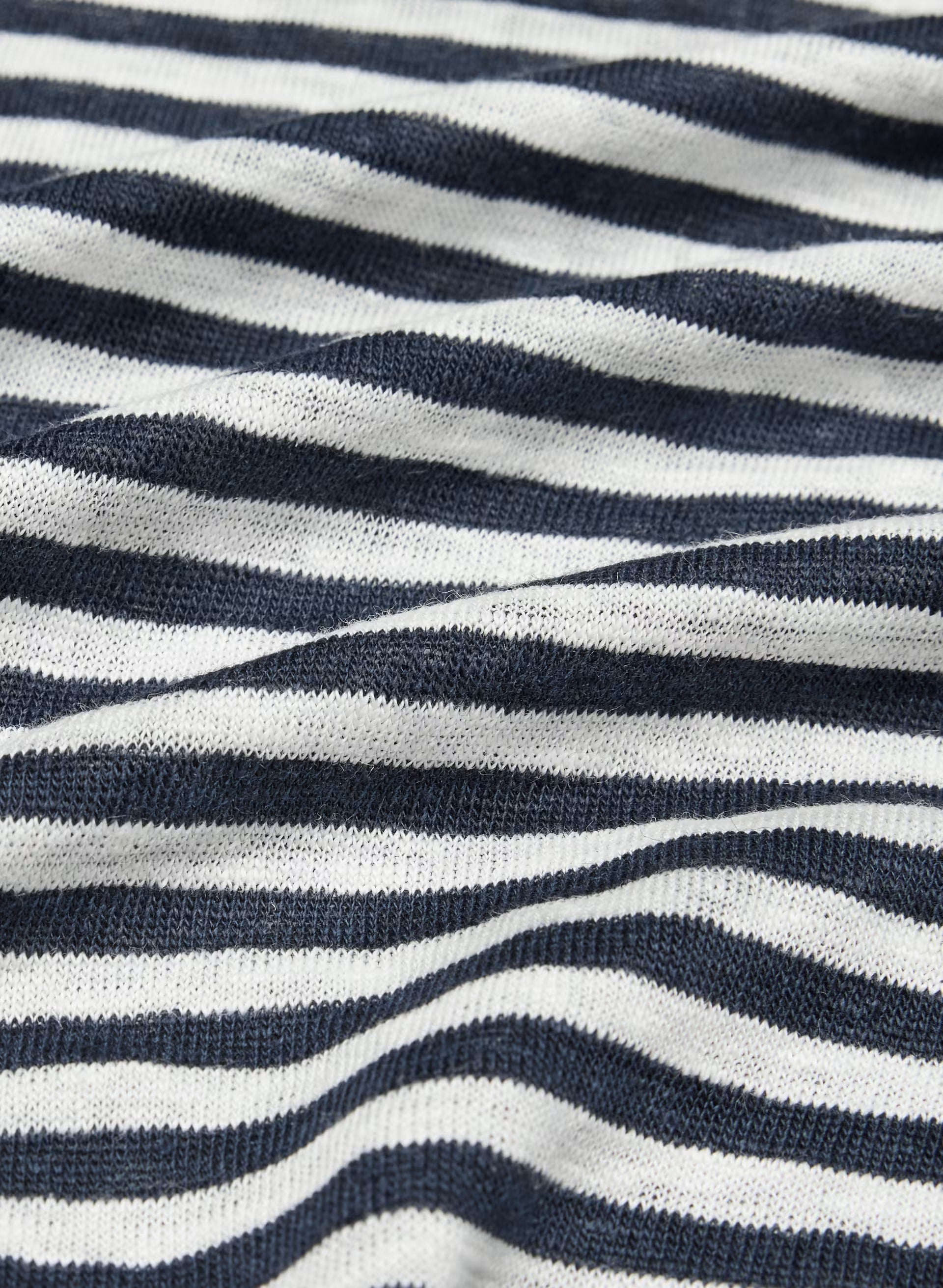 Loom Linen Quay T-Shirt - ADMIRAL/ LIGHT BIRCH