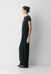 Key Cotton Eira T-Shirt - BLACK