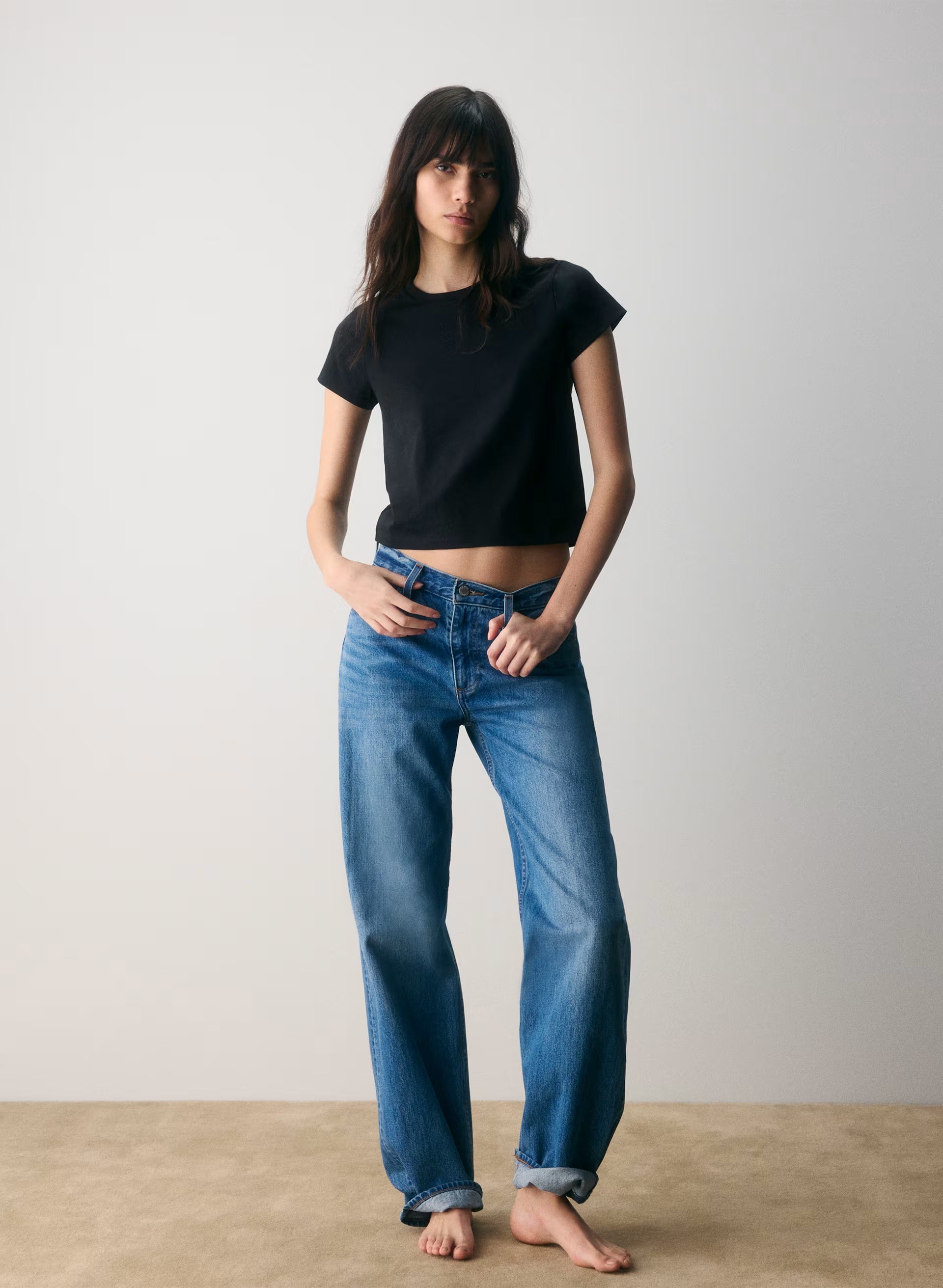 Key Cotton Eira T-Shirt - BLACK