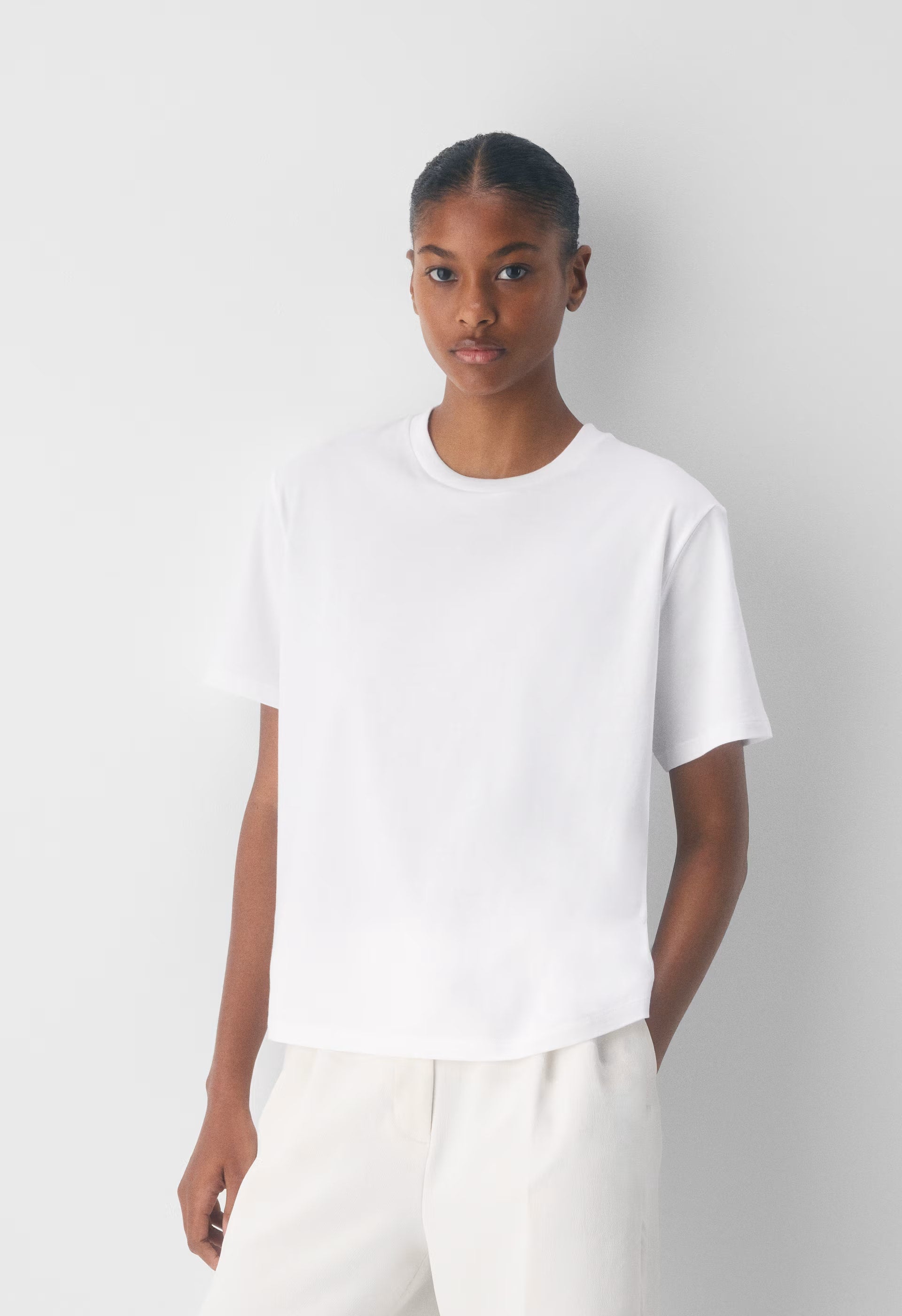 Key Cotton Thessa T-Shirt - WHITE