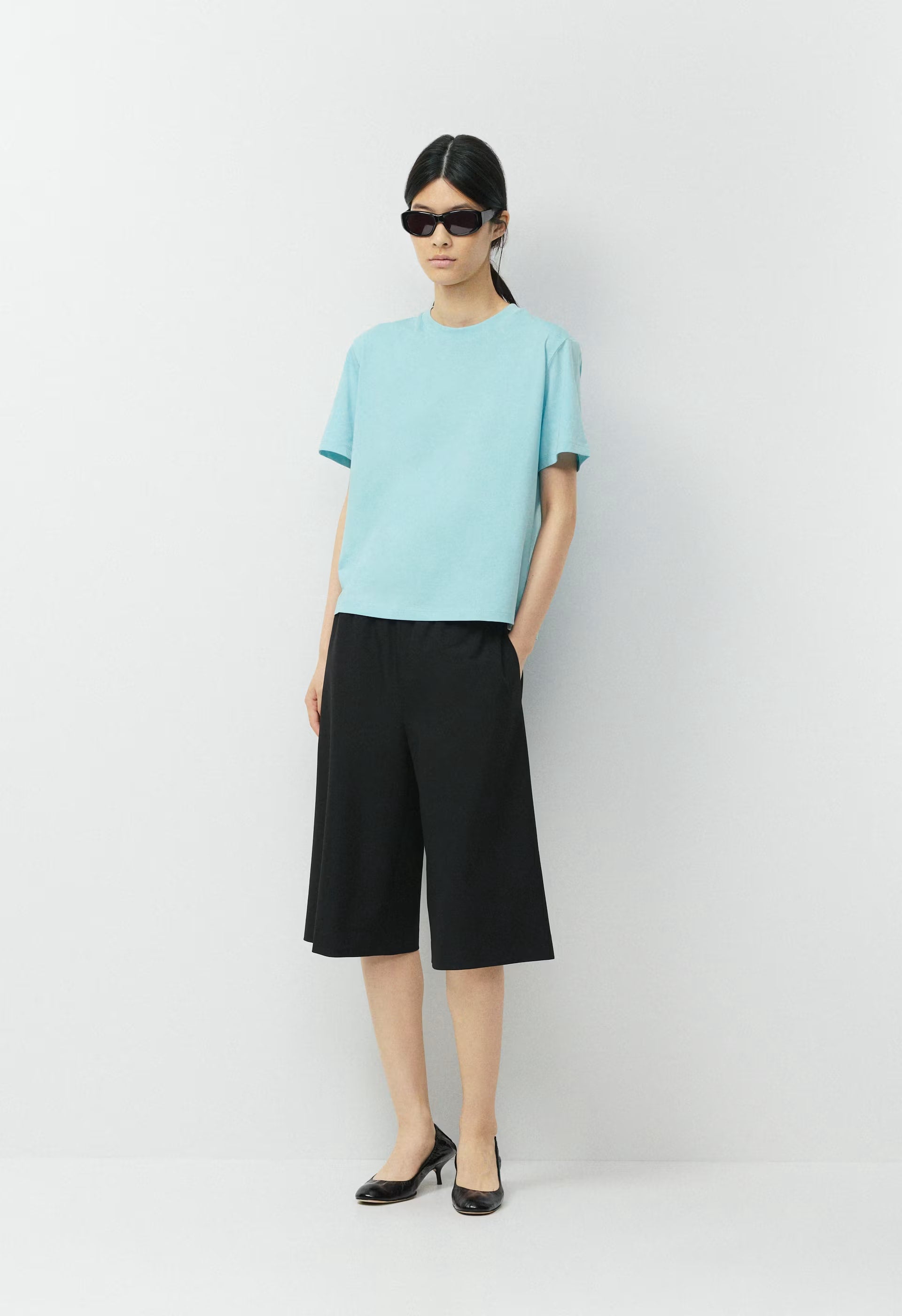 Key Cotton Thessa T-Shirt - HEATHER CHROME