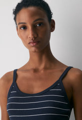 HomeStretch™ Rib Spectrum Cami Tank - ADMIRAL/WHITE