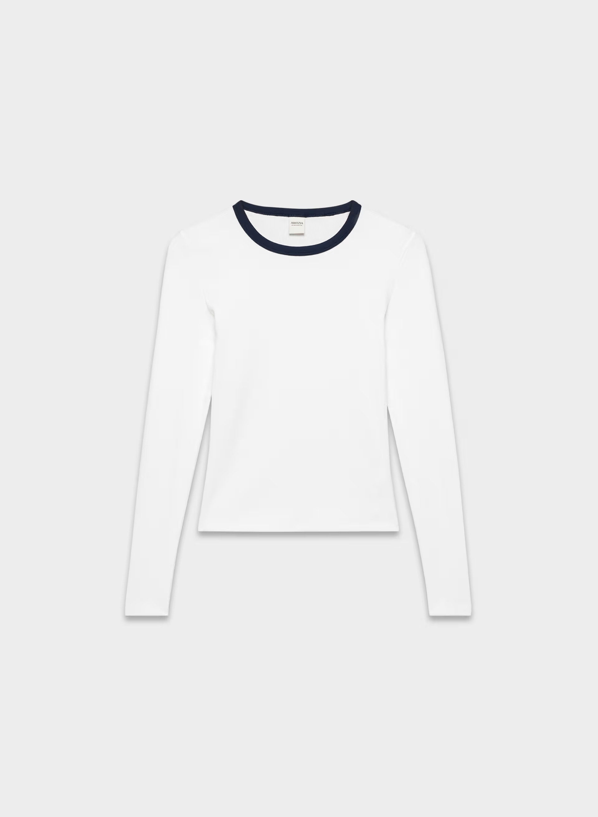 HomeStretch™ Rib Solo Longsleeve - WHITE/ ADMIRAL
