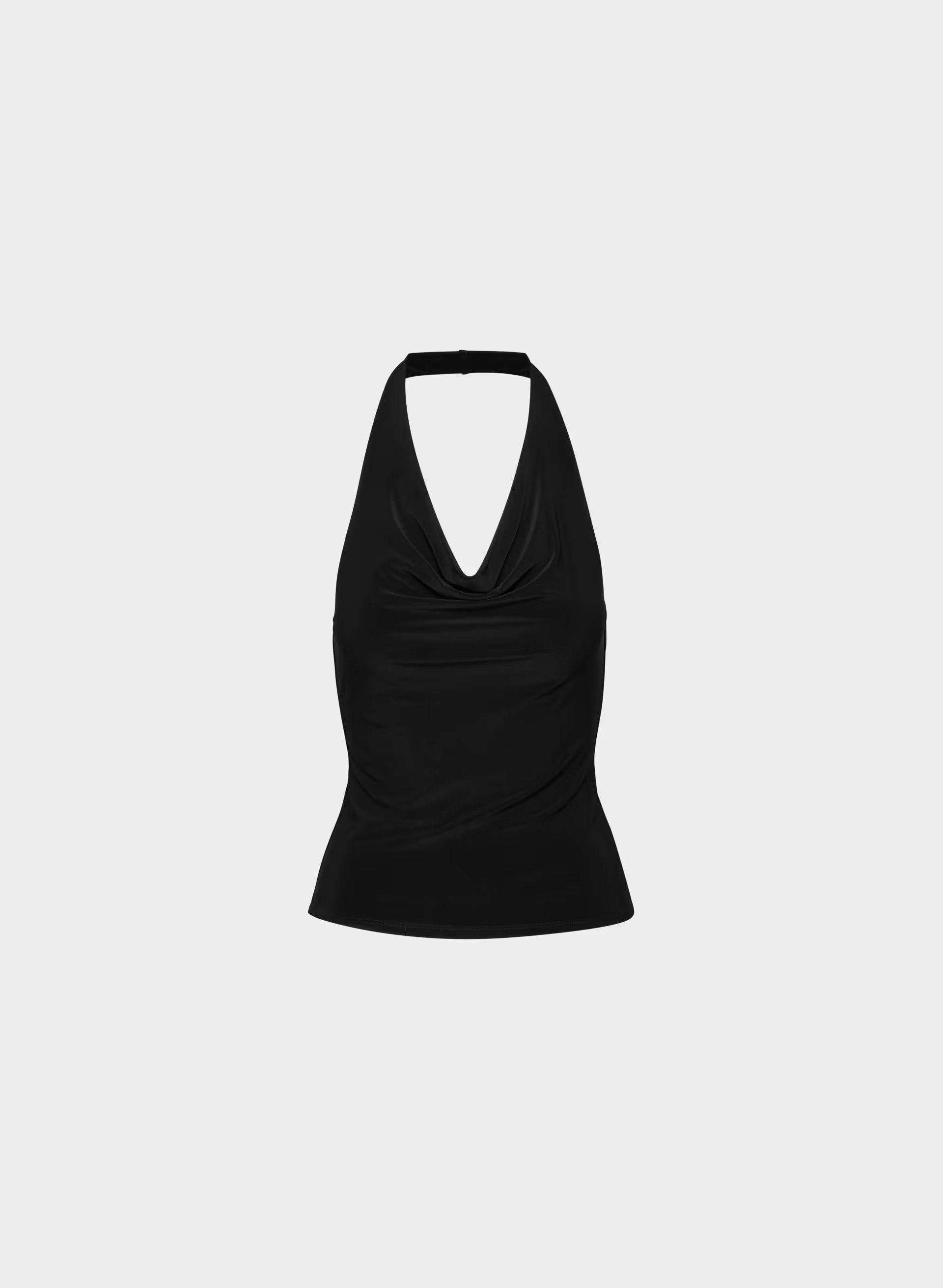Smooth Matter™ Tableau Halter Top - BLACK