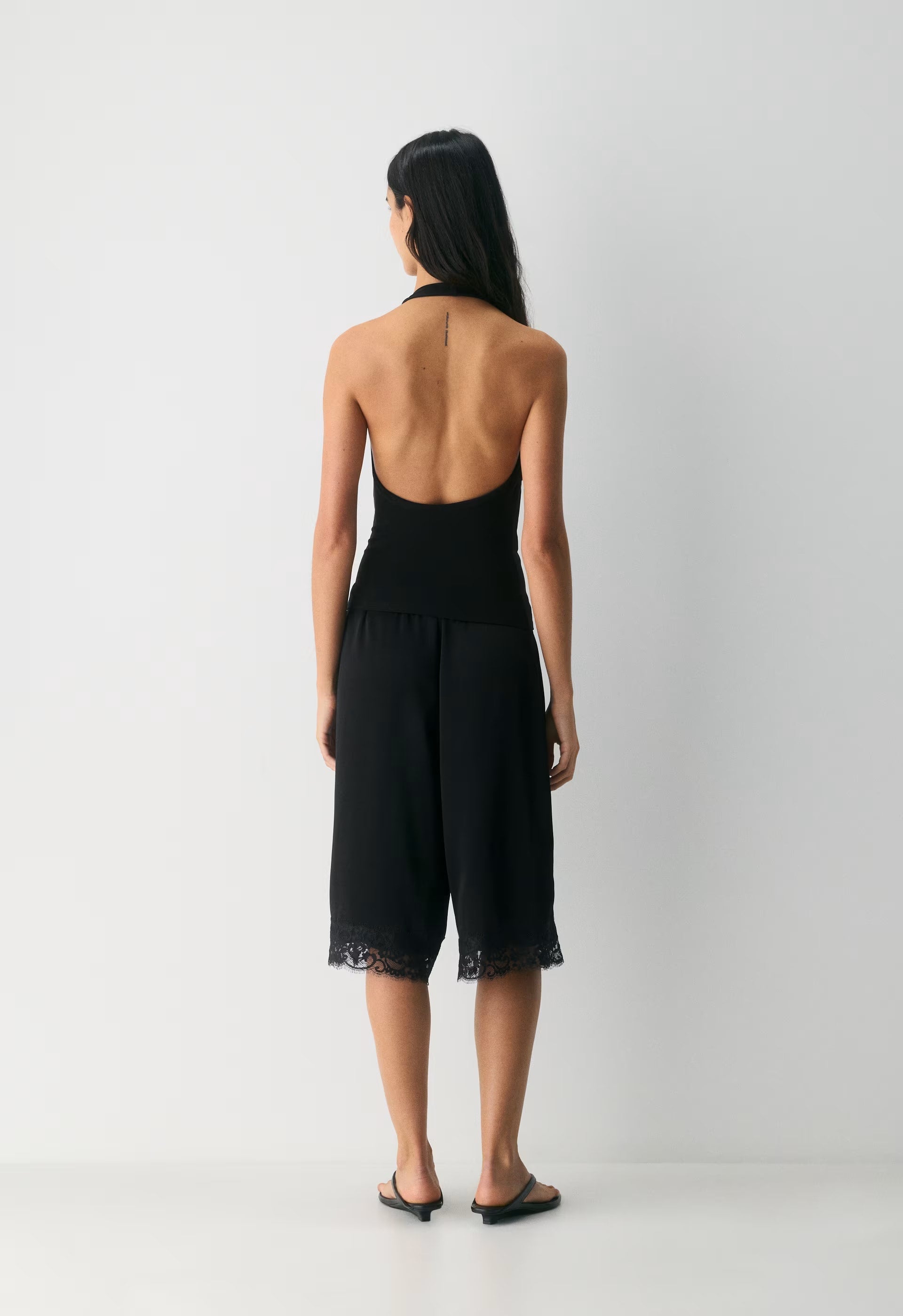 Smooth Matter™ Tableau Halter Top - BLACK