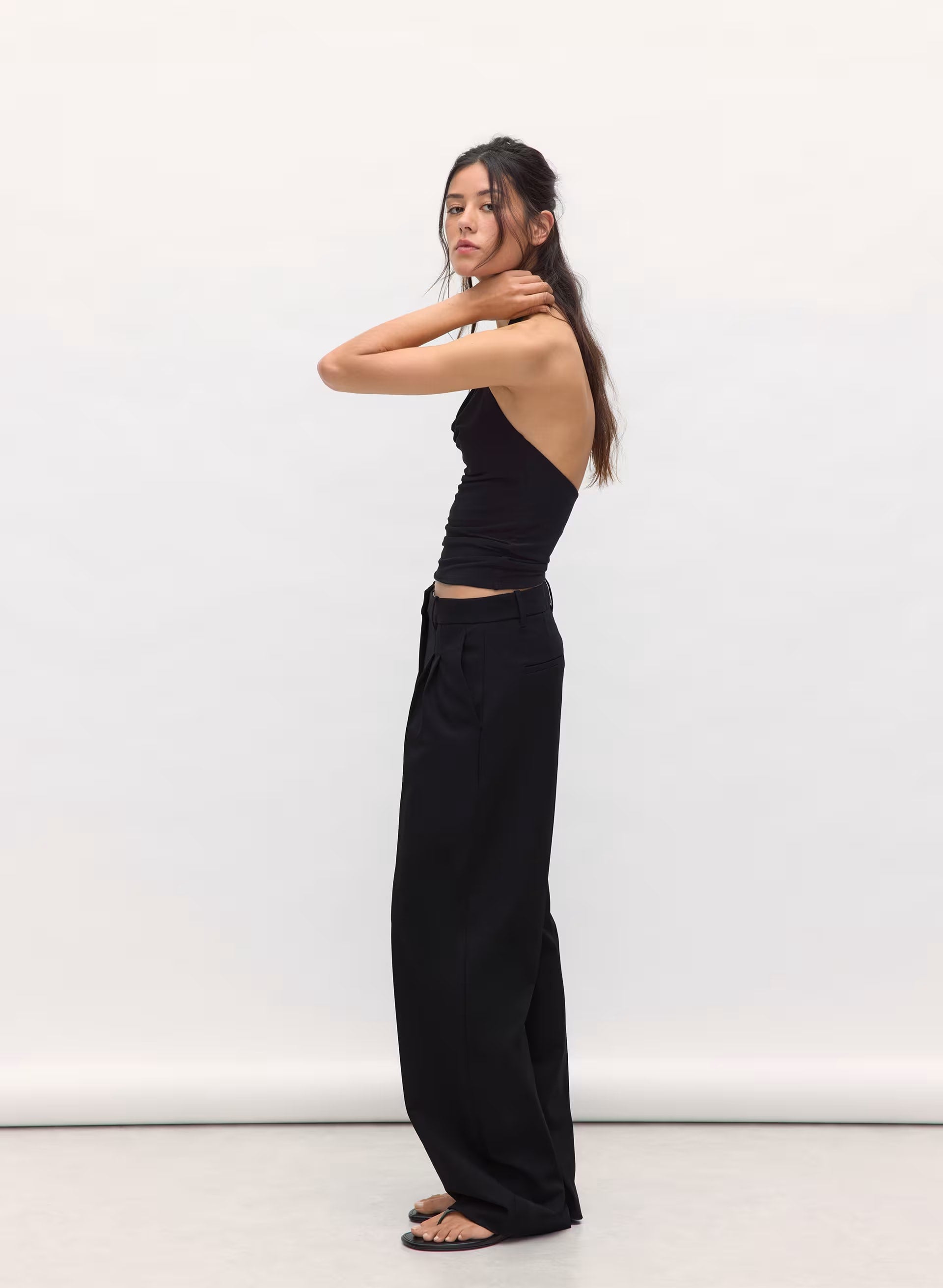Smooth Matter™ Tableau Halter Top - BLACK