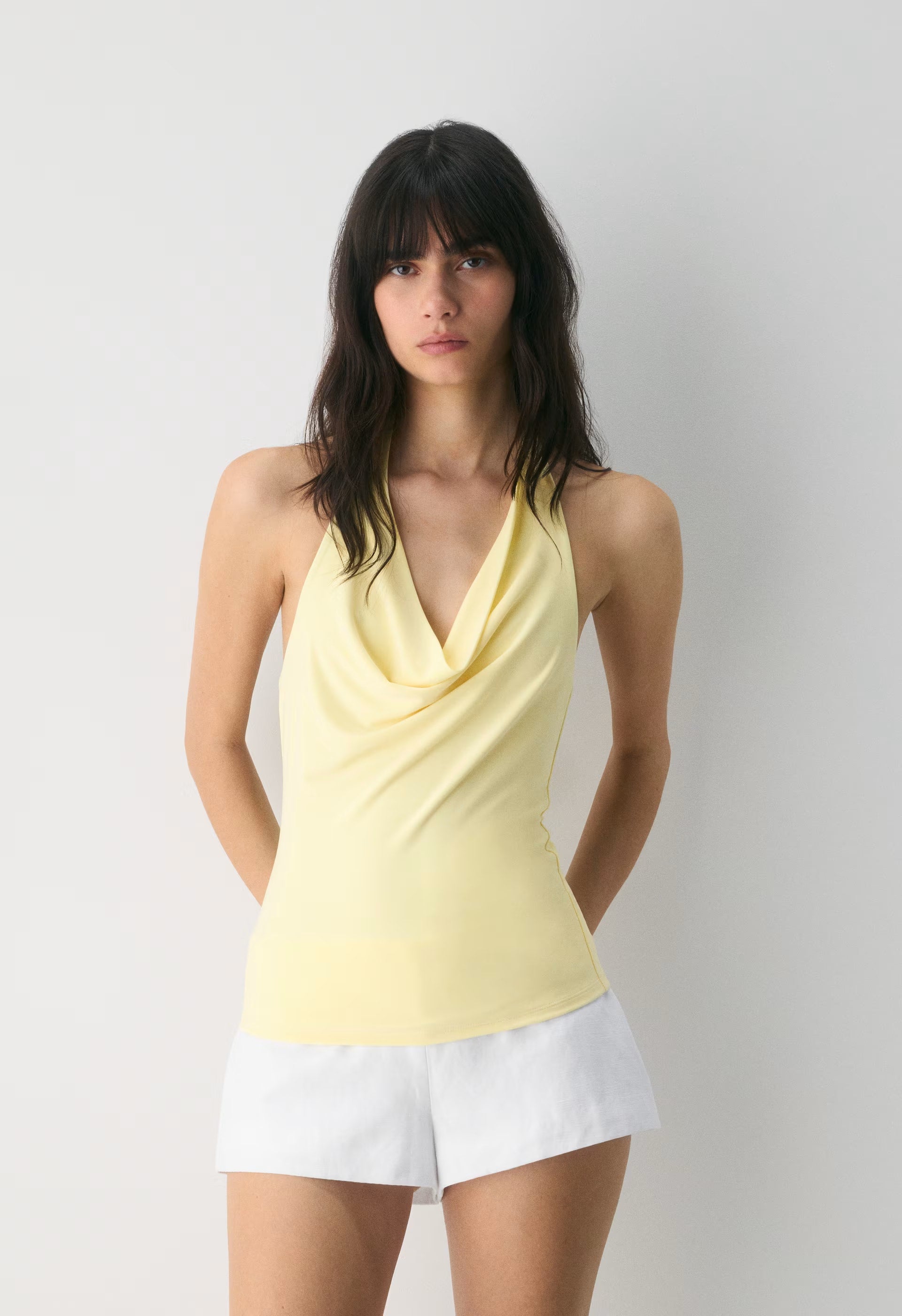 Smooth Matter™ Tableau Halter Top - LEMONADE