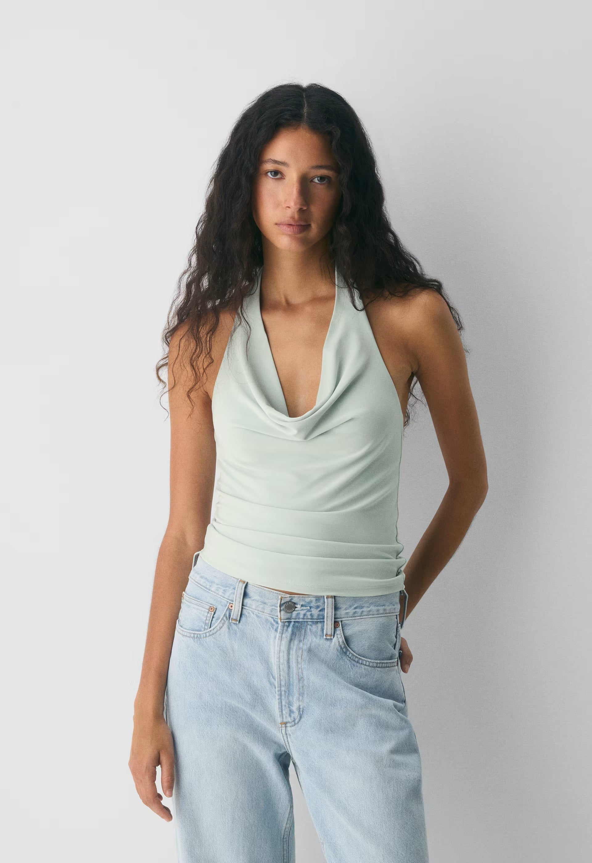 Smooth Matter™ Tableau Halter Top - RICH MOCHA BROWN