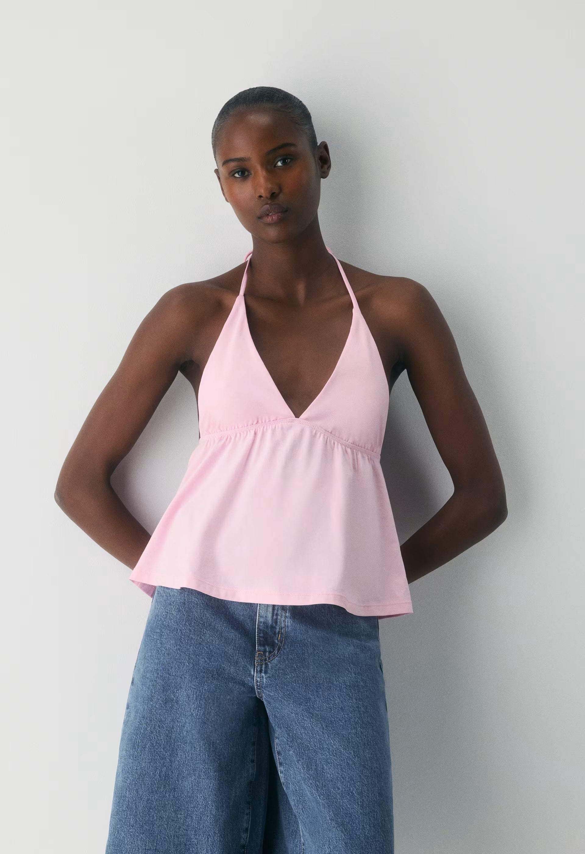 CottonWhisk™ Caro Halter - MILKSHAKE PINK
