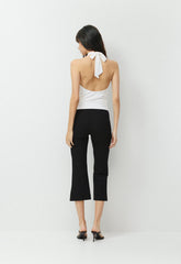 Smooth Matter™ Decanter Halter Top - WHITE/SILVER