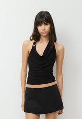 Smooth Matter™ Decanter Halter Top - BLACK/SILVER