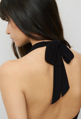 Smooth Matter™ Decanter Halter Top - BLACK/SILVER