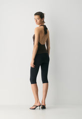 Smooth Matter™ Decanter Halter Top - RCH MC BRN /GOLD