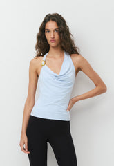 Smooth Matter™ Decanter Halter Top - MIDY BLUE/GOLD